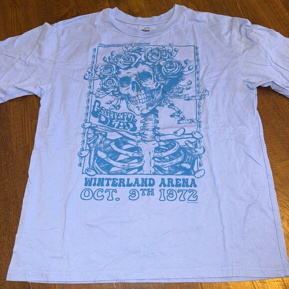 greatful dead Other - Grateful Dead Winterland Arena 1972 Skeleton Roses Graphic Tee Men’s S